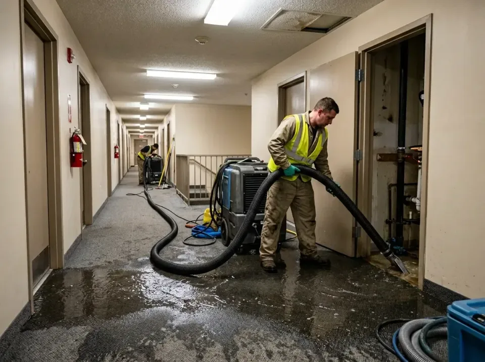 multi-unit-apartment-hallway-f-005 — frequently asked questions, Emergency Burst Pipe Water Extraction & Removal in Wheatley…